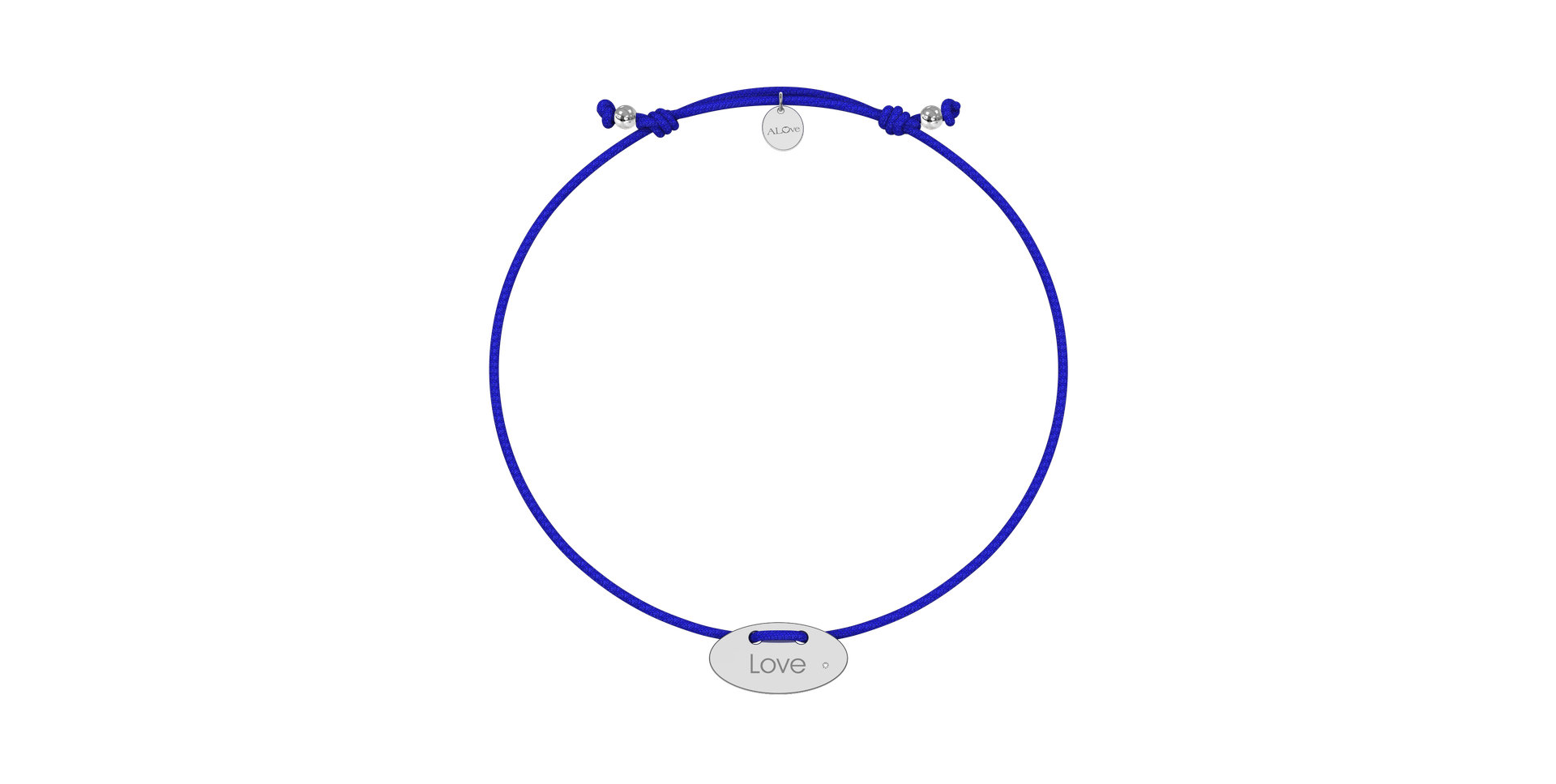 Diamantový náramok so šnúrkou Stamp