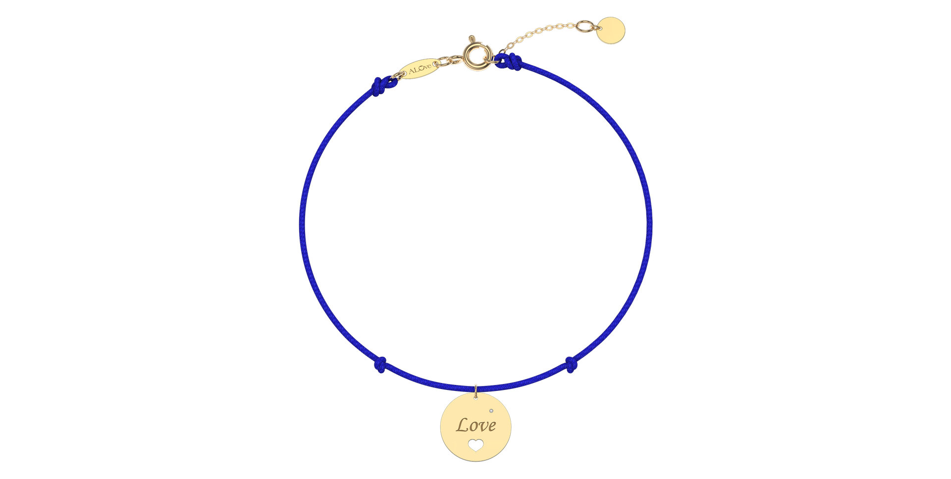 Diamantový náramok so šnúrkou Love Magical