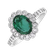 Prsteň s diamantmi a smaragdom Glamour Princess6