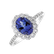Prsteň s diamantmi a tanzanitom Glamour Princess4