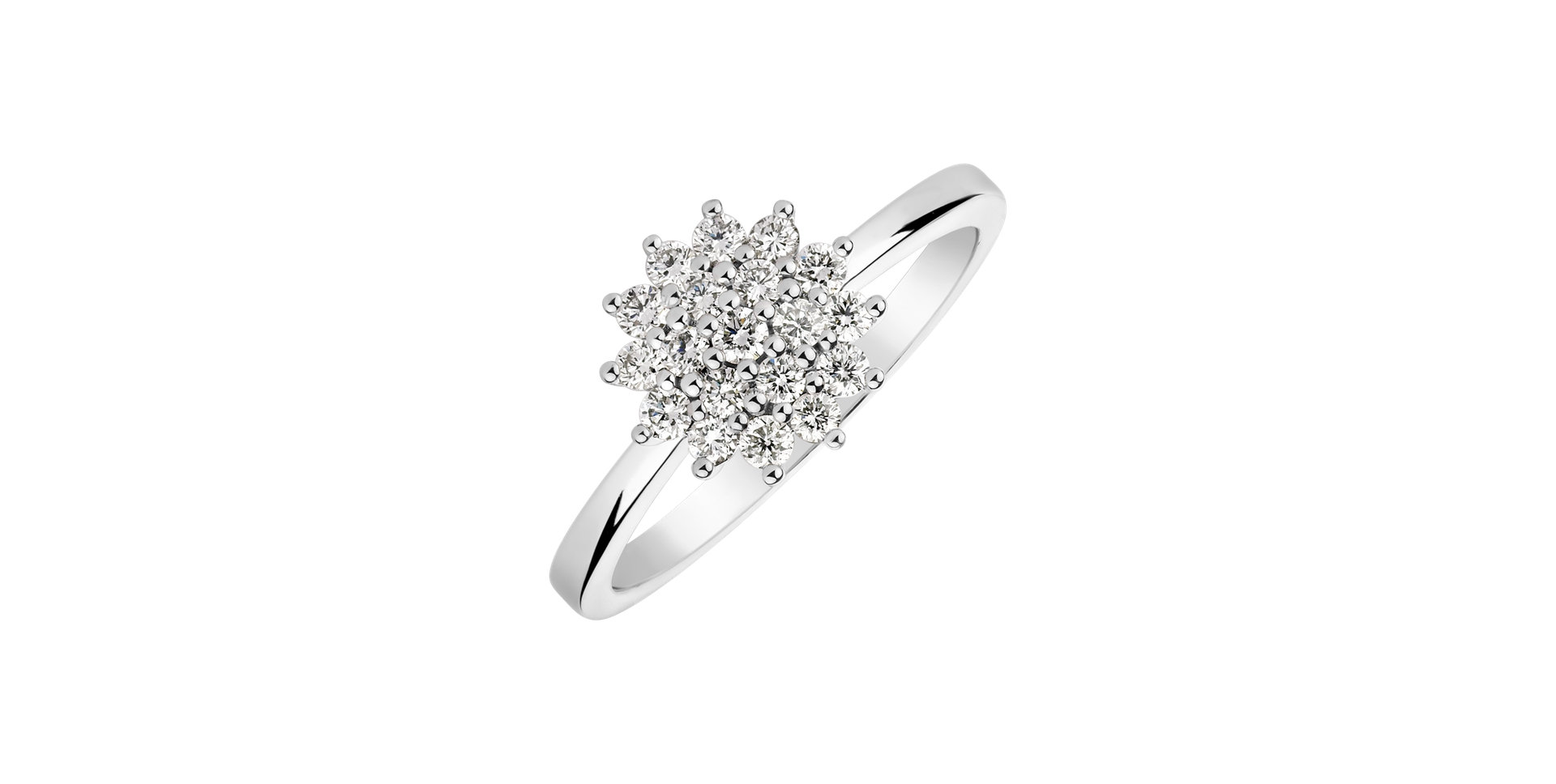 Prsteň s diamantmi Delicate Star