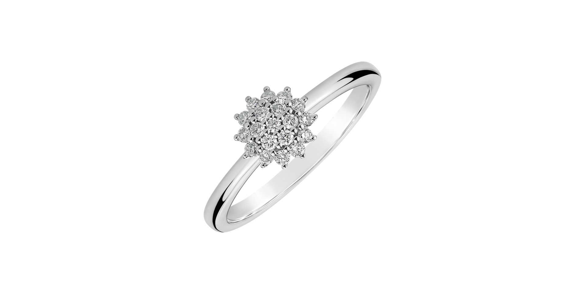 Prsteň s diamantmi Delicate Spark