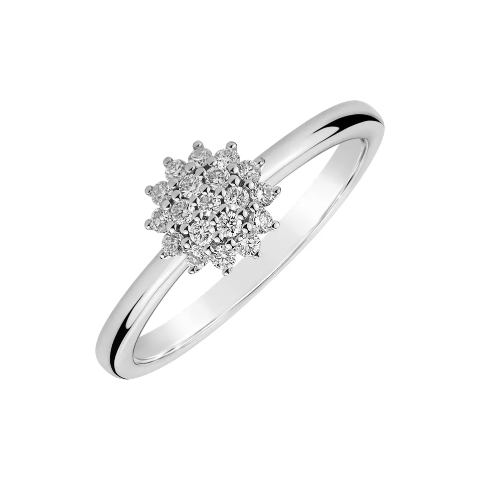 Prsteň s diamantmi Delicate Spark