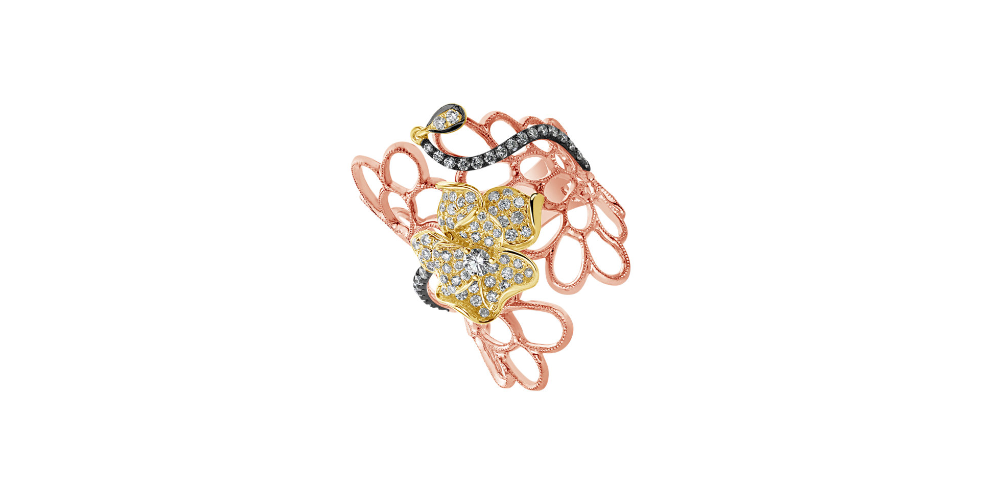 Prsteň s diamantmi Virgin Rose