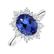 Prsteň s diamantmi a tanzanitom Princess5
