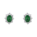 Náušnice s diamantmi a smaragdom Princess5
