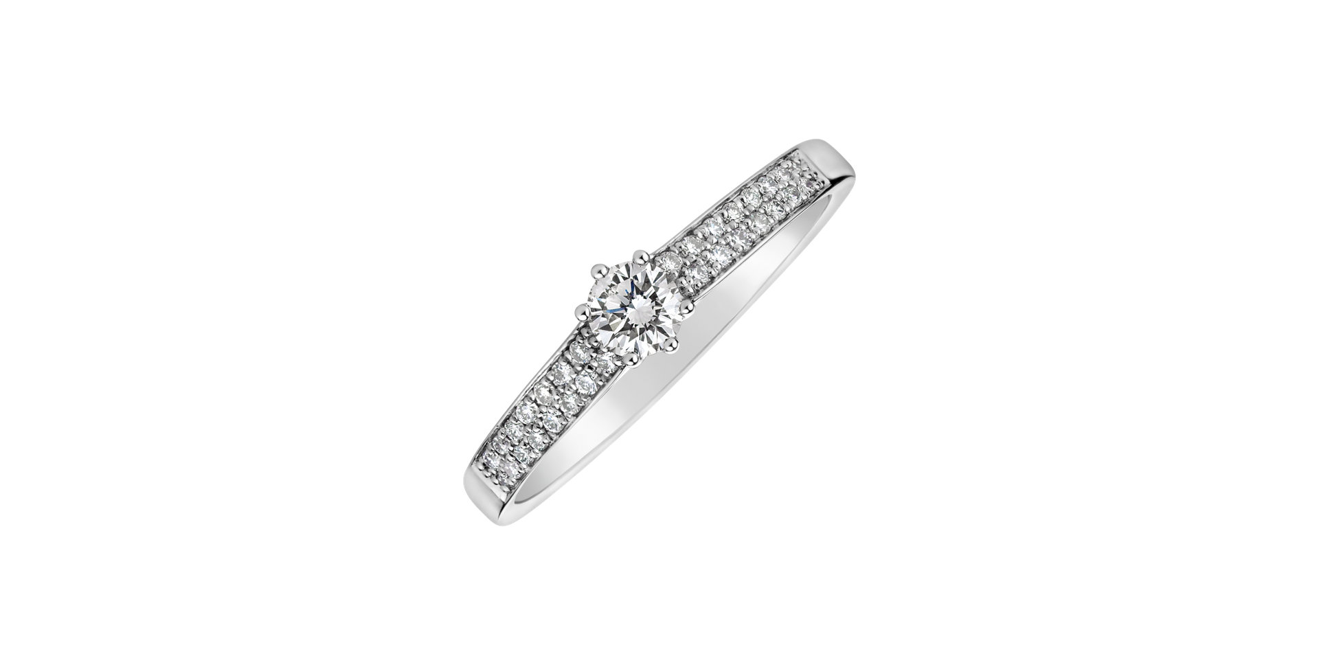 Prsteň s diamantmi Sparkling Romance