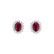 Náušnice s rubínom a diamantmi Princess Sparkle4