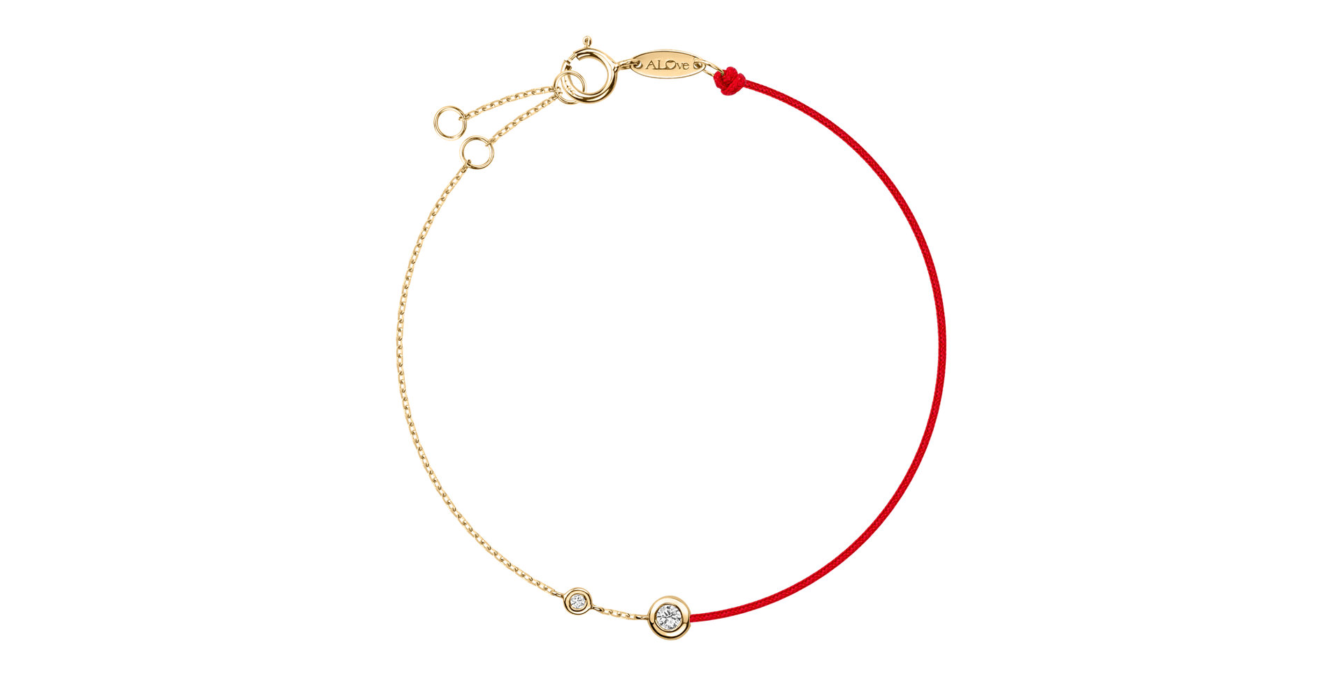 Diamantový náramok so šnúrkou Effect Dots