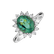 Prsteň so smaragdom a diamantmi Princess Sparkle4