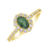 Prsteň so smaragdom a diamantmi Princess4