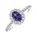 Prsteň s diamantmi a tanzanitom Glamour Princess4