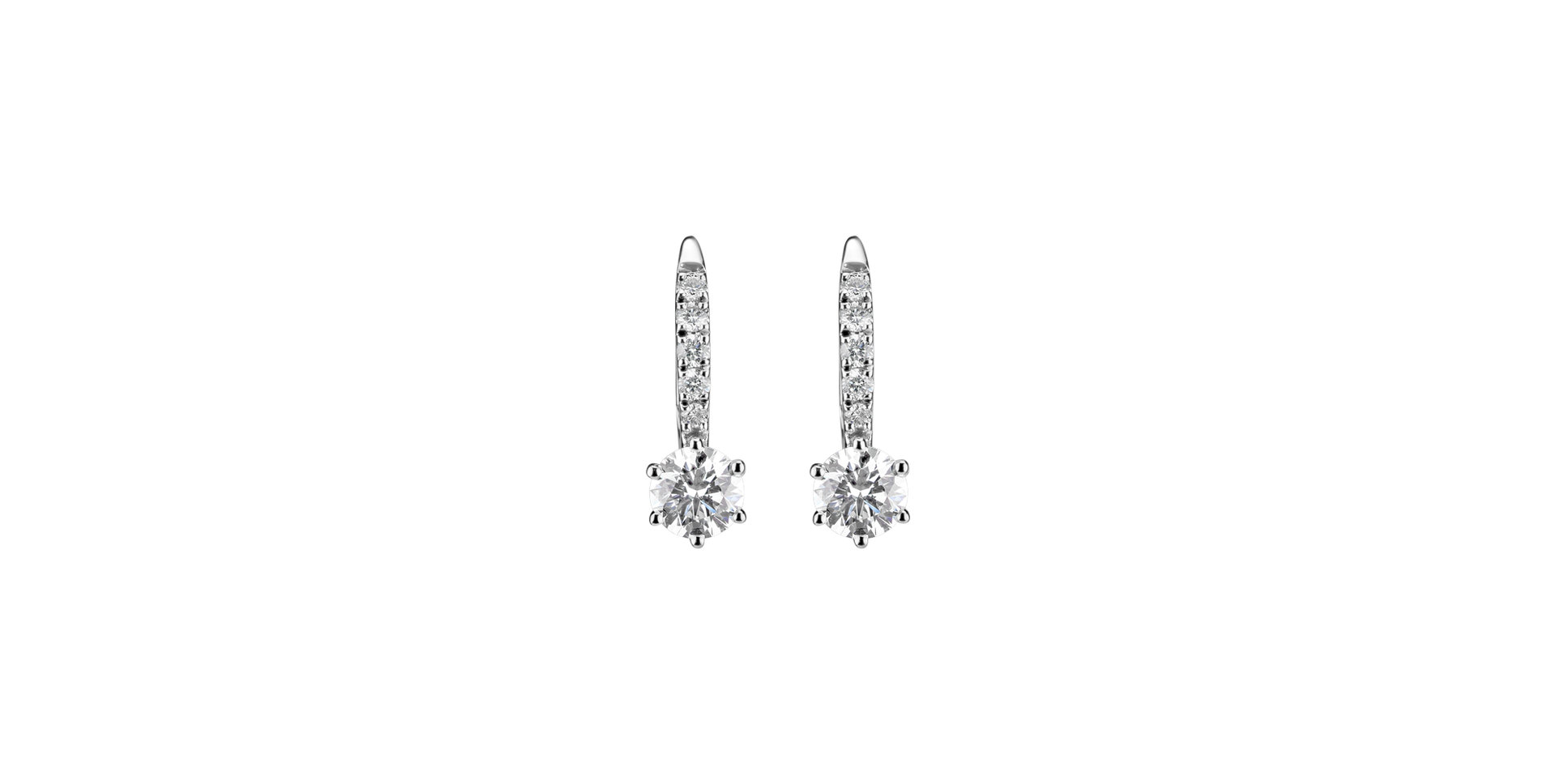 Náušnice s diamantmi Sparkless