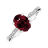 Prsteň s diamantmi a turmalínom purple Bonbon6