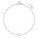 Náramok s diamantom Round Line Q6
