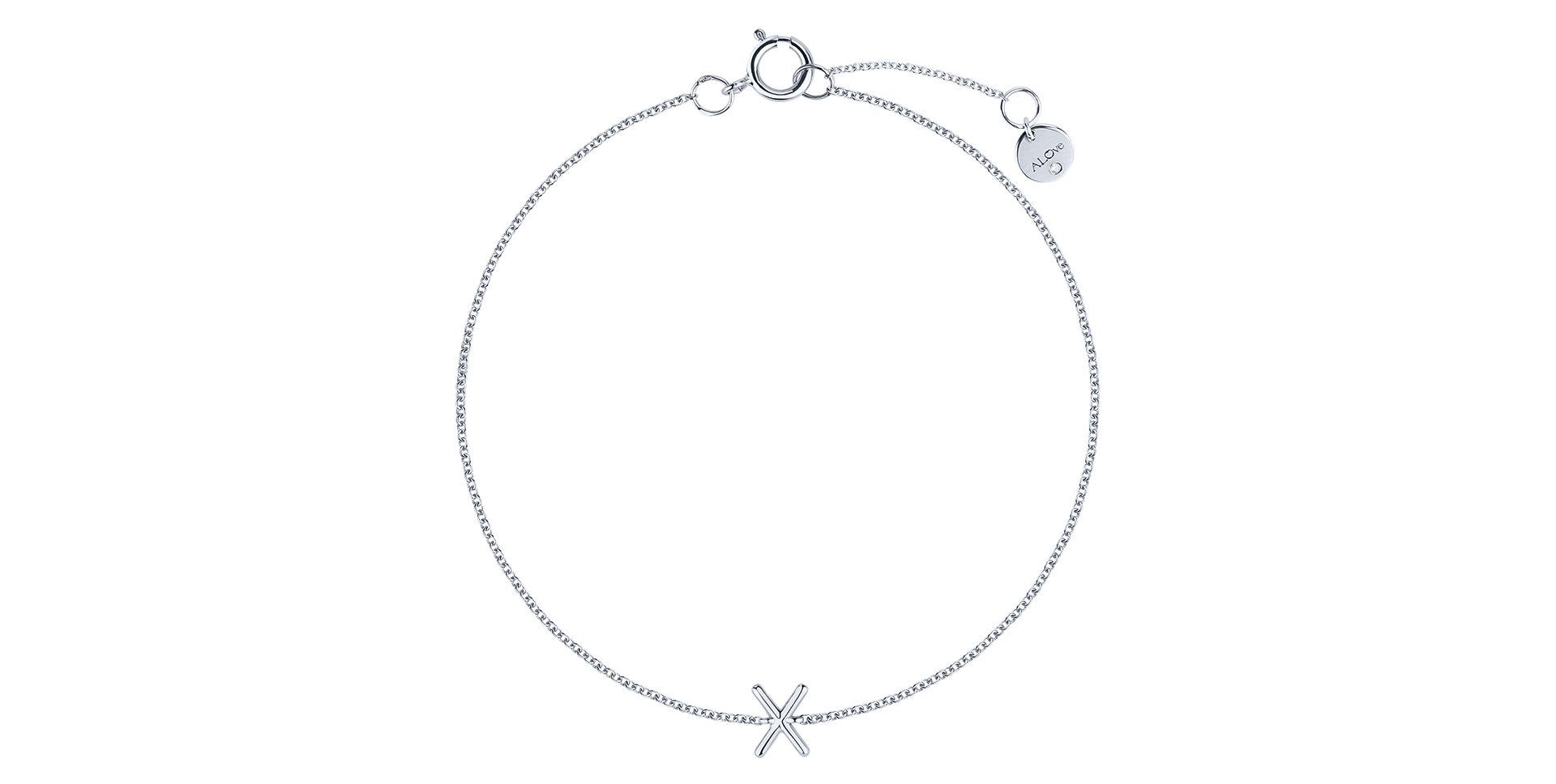 Náramok s diamantom Round Line X