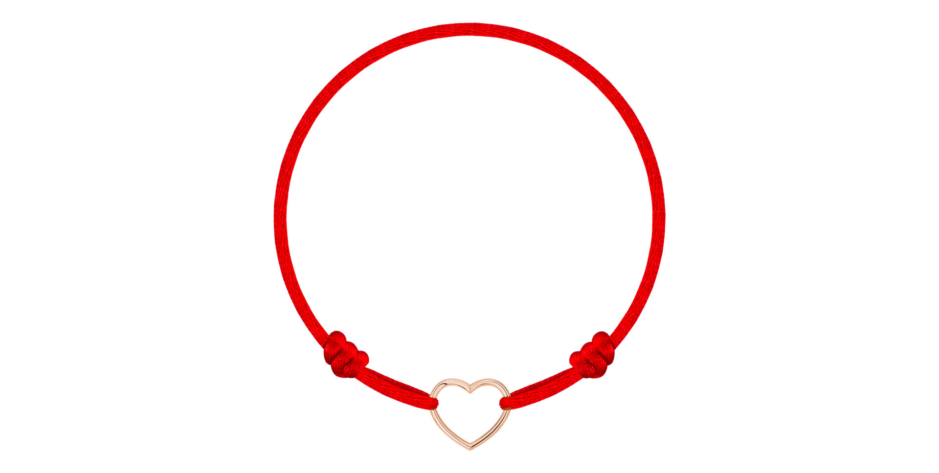 Diamantový náramok so šnúrkou Heart