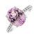 Prsteň s kunzitom a diamantmi Purple Glory4