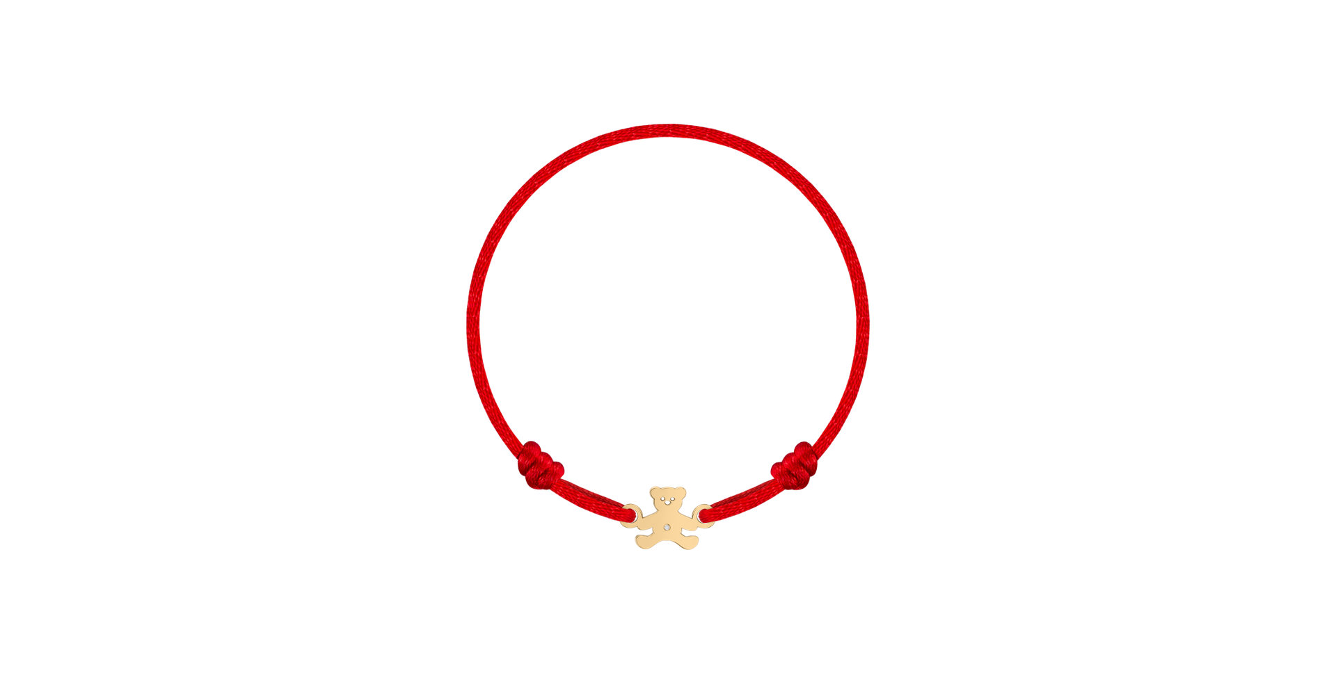 Detský diamantový náramok so šnúrkou Teddy