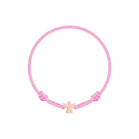 Detský diamantový náramok so šnúrkou Angel