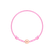 Detský diamantový náramok so šnúrkou Circle Letter A3