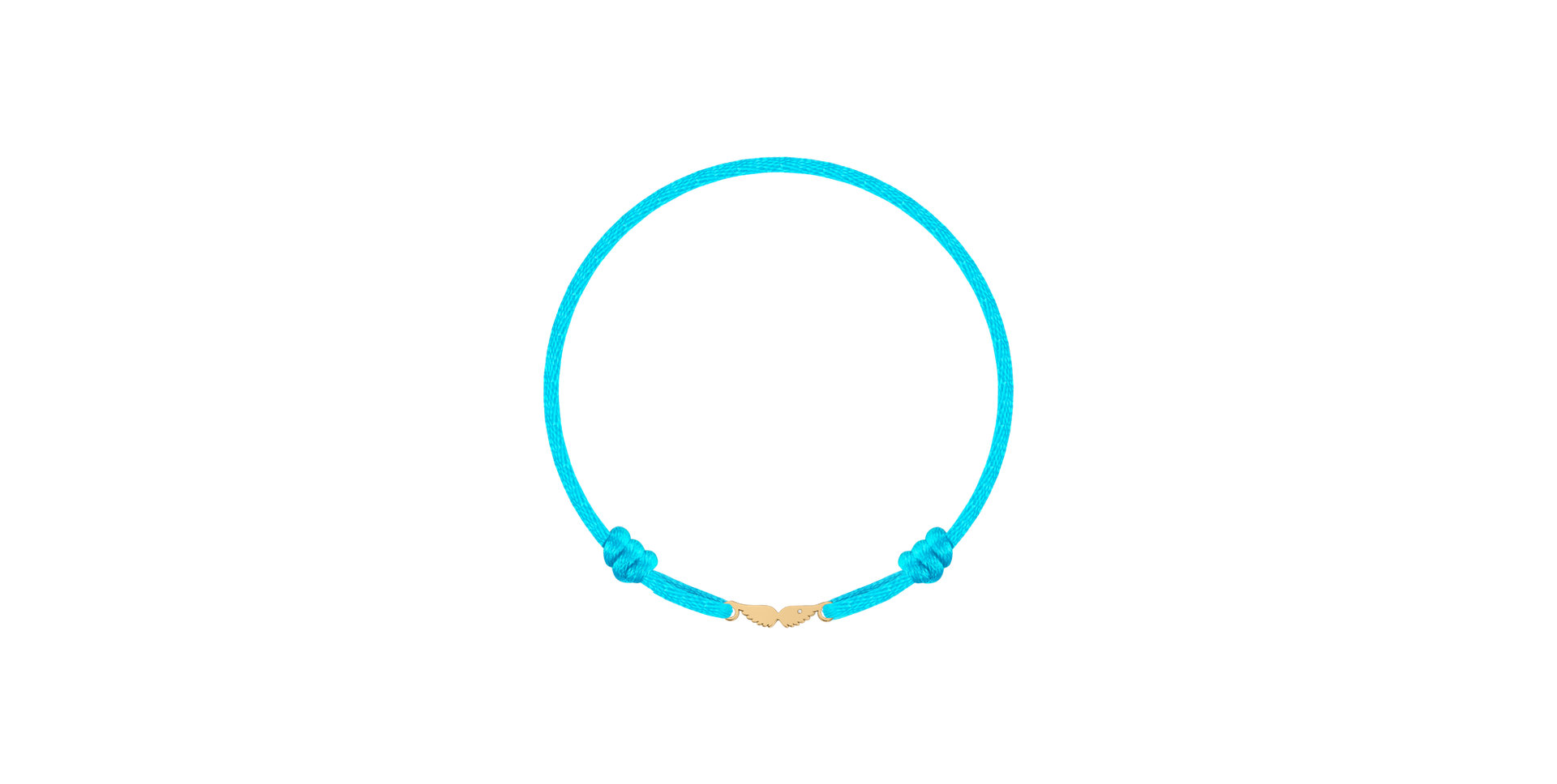 Detský diamantový náramok so šnúrkou Angel Wings