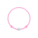 Detský diamantový náramok so šnúrkou Circle Letter A3
