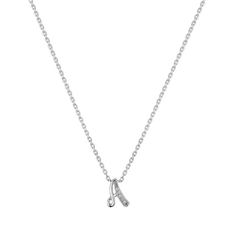 Náhrdelník s diamantmi Curly Diamonds A