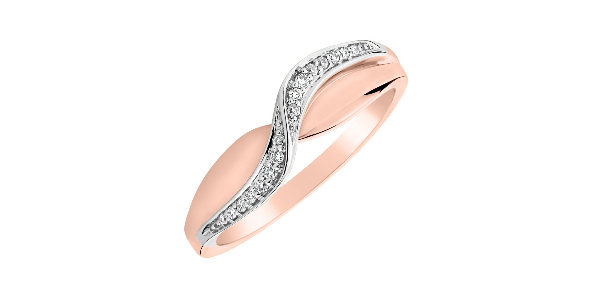 Prsteň s diamantmi Eternity Sea