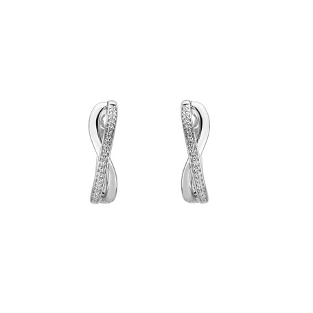 Náušnice s diamantmi Royal Node