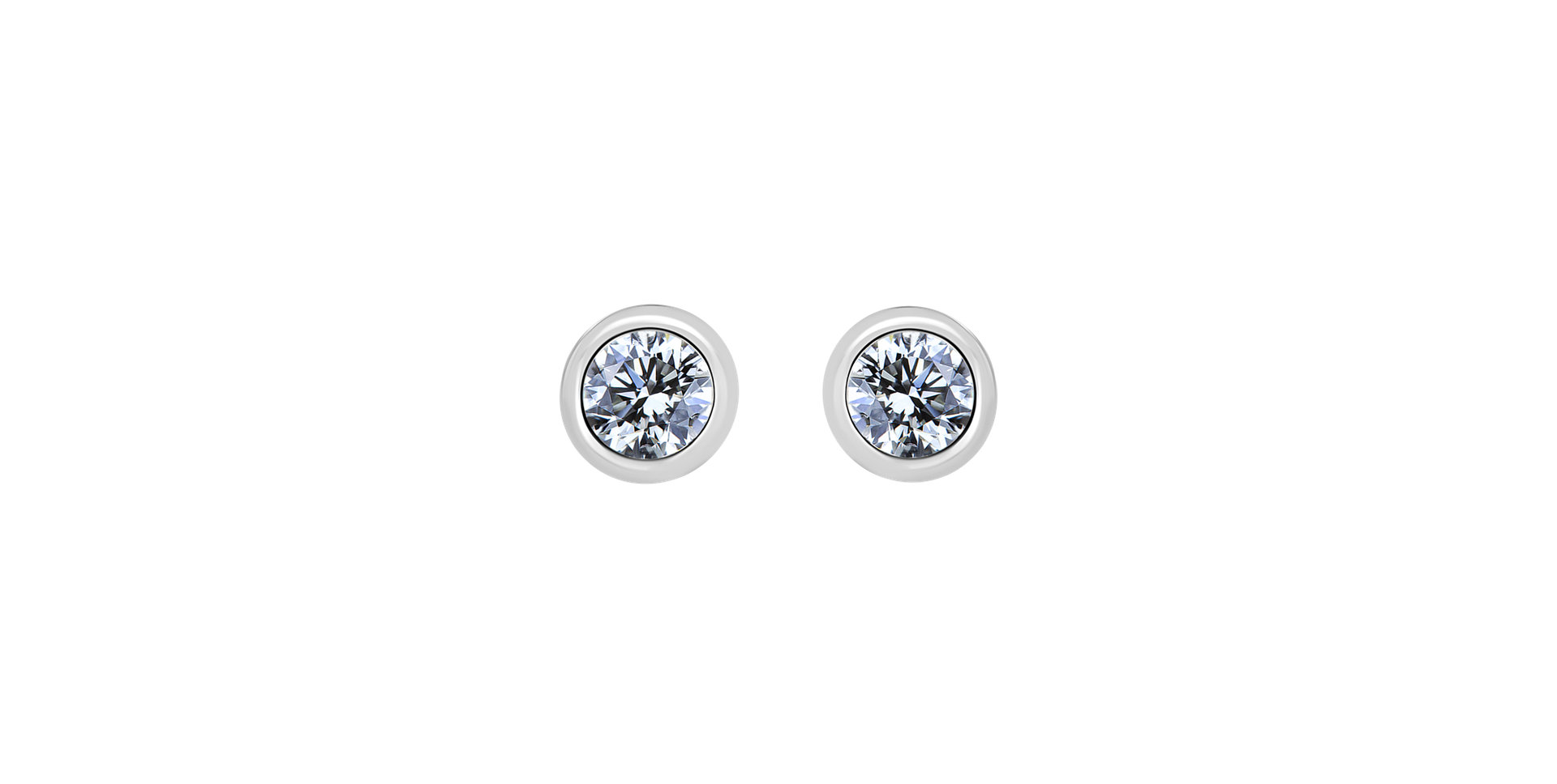 Náušnice s diamantom Shiny Dots