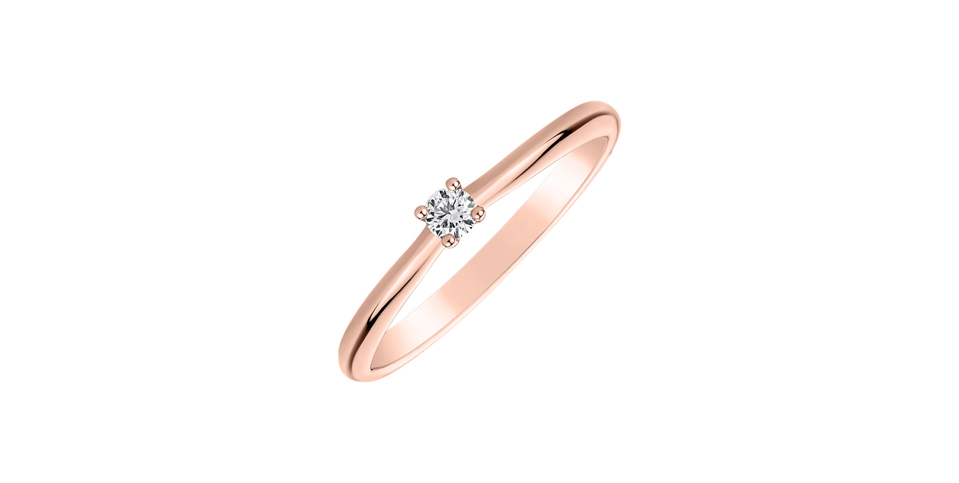 Prsteň s diamantom Divine Love