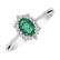 Prsteň s diamantmi a smaragdom Princess4