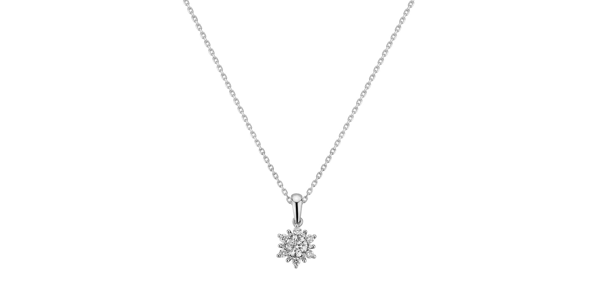 Přívěsok s diamantmi Snow Star