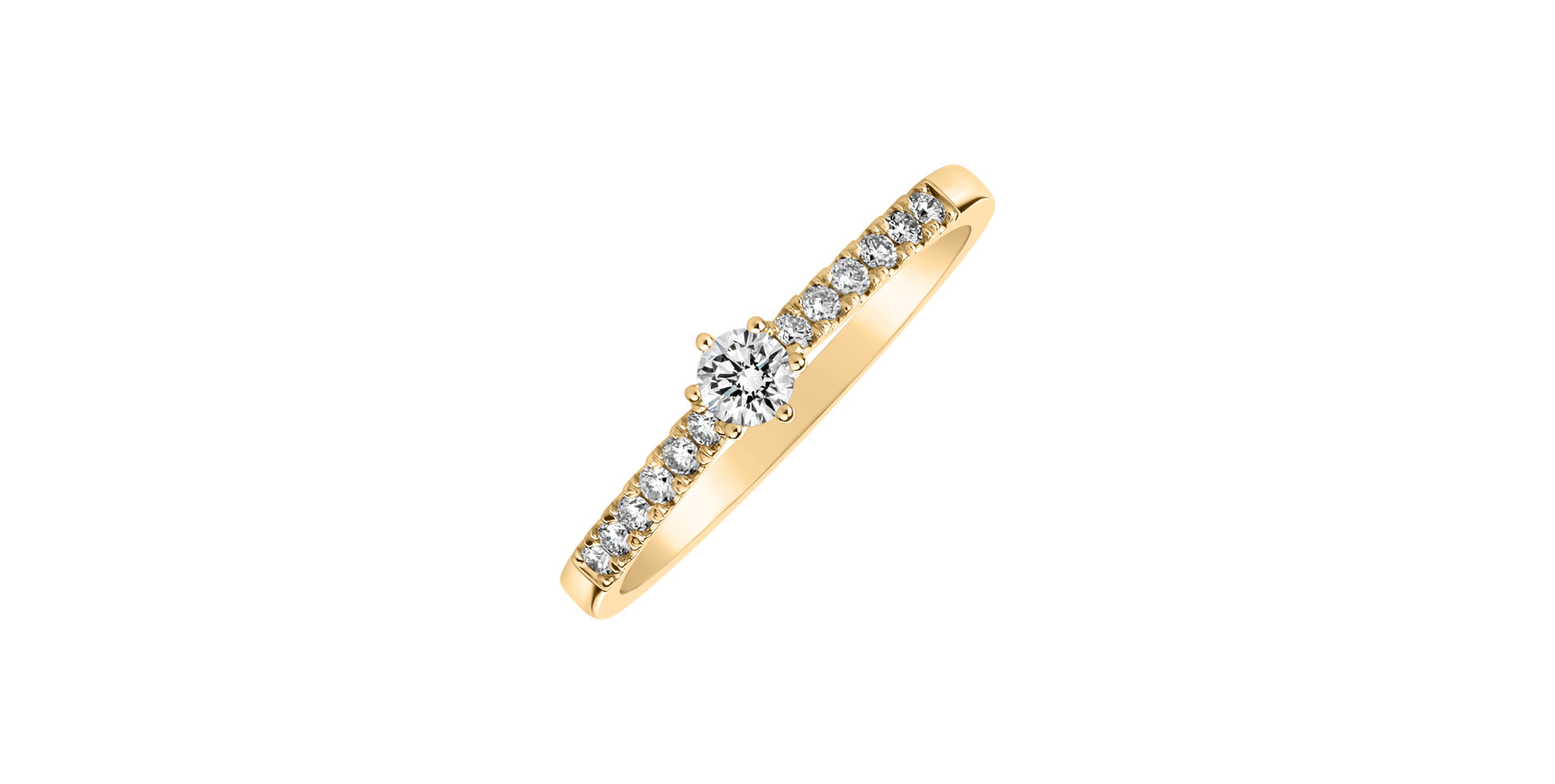 Prsteň s diamantmi Sparkling Love
