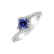 Prsteň s tanzanitom a diamantmi Millar5