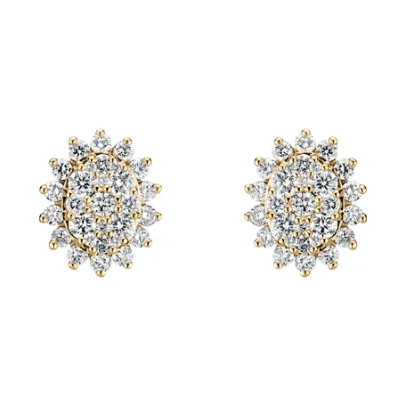 Náušnice s diamantmi Midnight Star