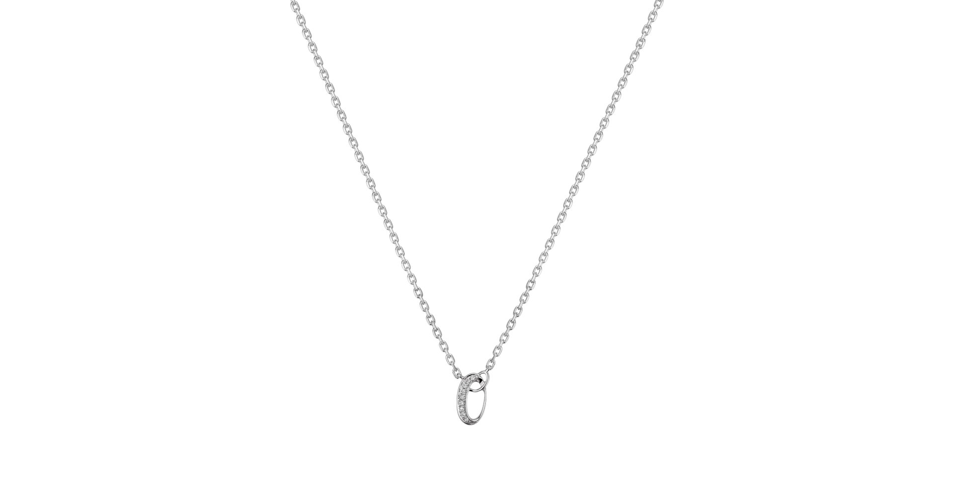 Náhrdelník s diamantmi Curly Diamonds O