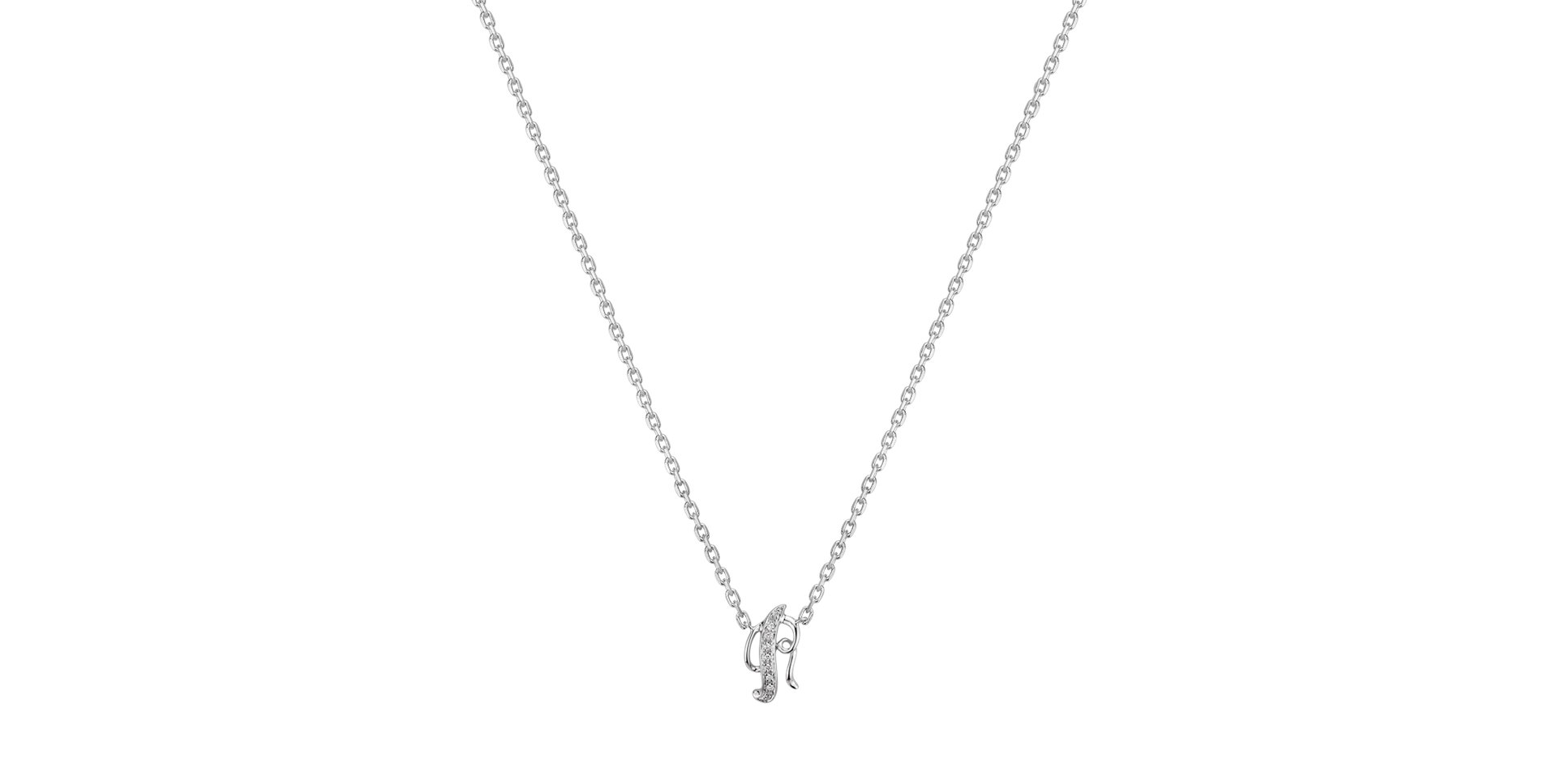Náhrdelník s diamantmi Curly Diamonds R