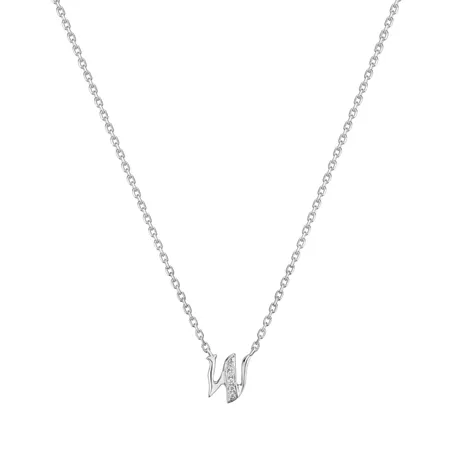 Náhrdelník s diamantmi Curly Diamonds W