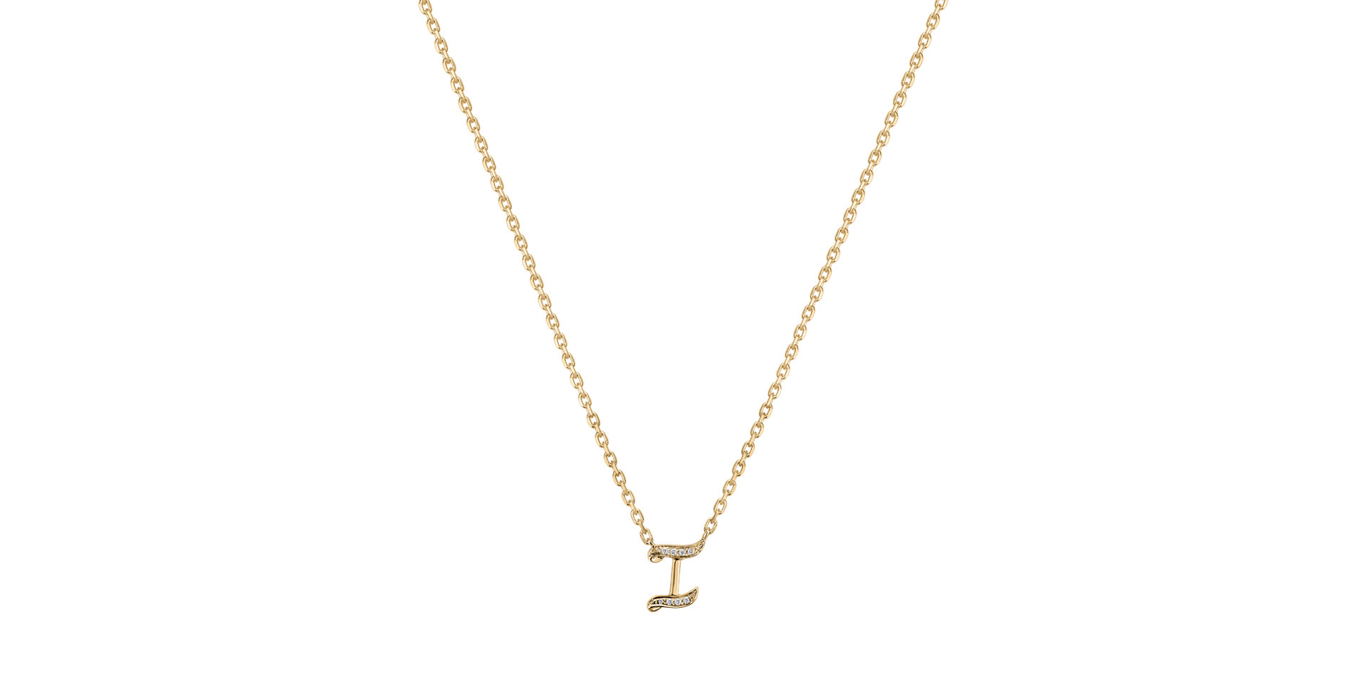 Náhrdelník s diamantmi Curly Diamonds I