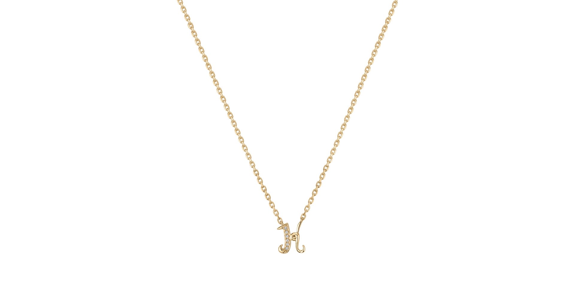Náhrdelník s diamantmi Curly Diamonds K