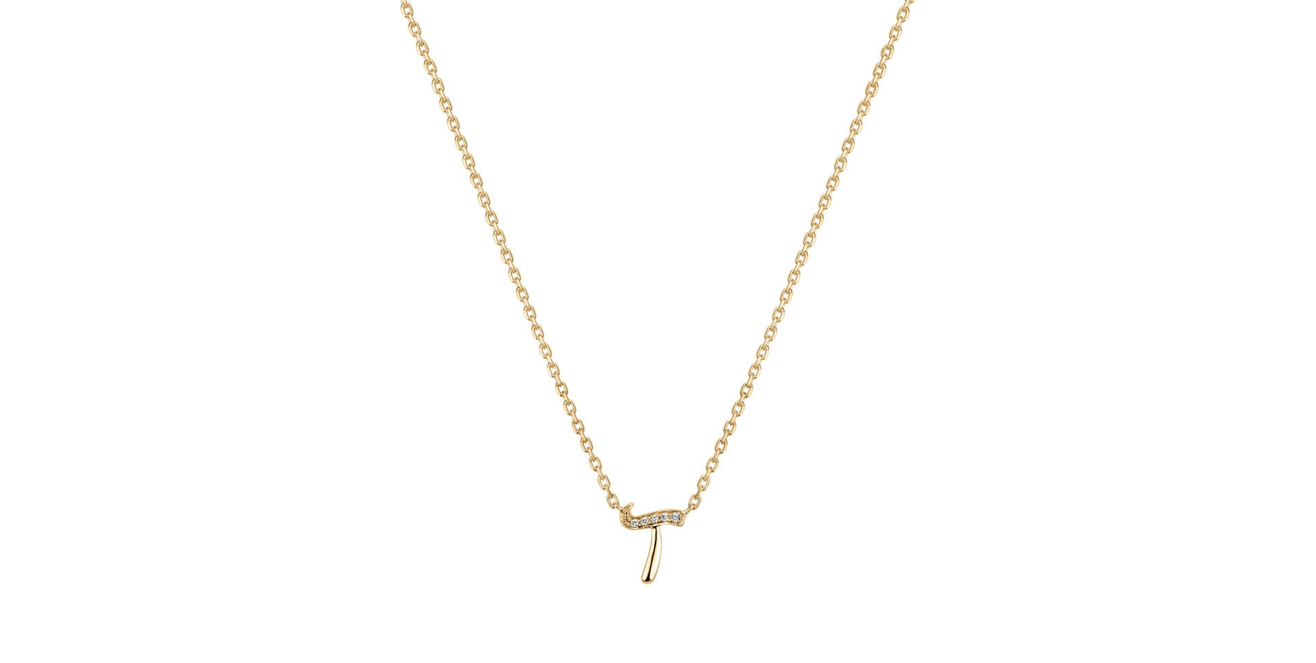 Náhrdelník s diamantmi Curly Diamonds T