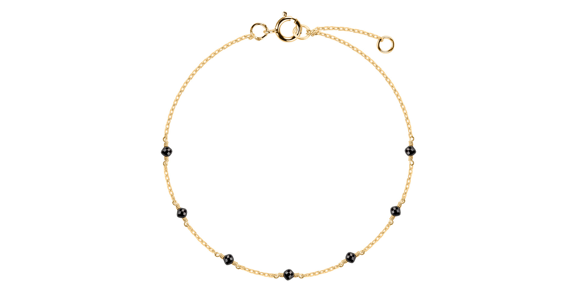 Náramok s čiernymi diamantmi Mirrabella