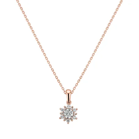 Přívěsok s diamantmi Snow Star