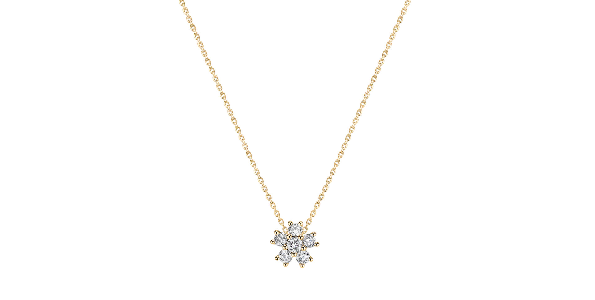 Náhrdelník s diamantmi Sparkling Starlet