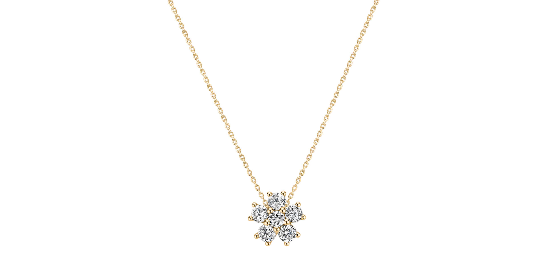 Náhrdelník s diamantmi Sparkling Starlet