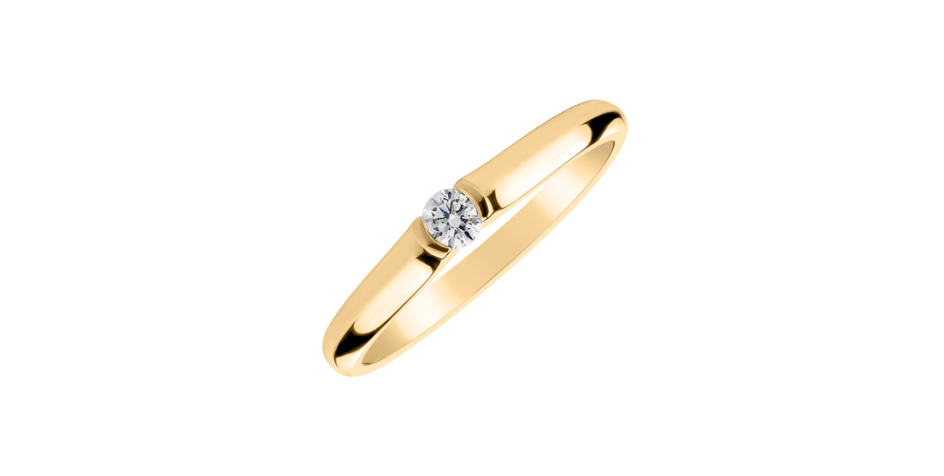 Prsteň s diamantom Brilliant Love