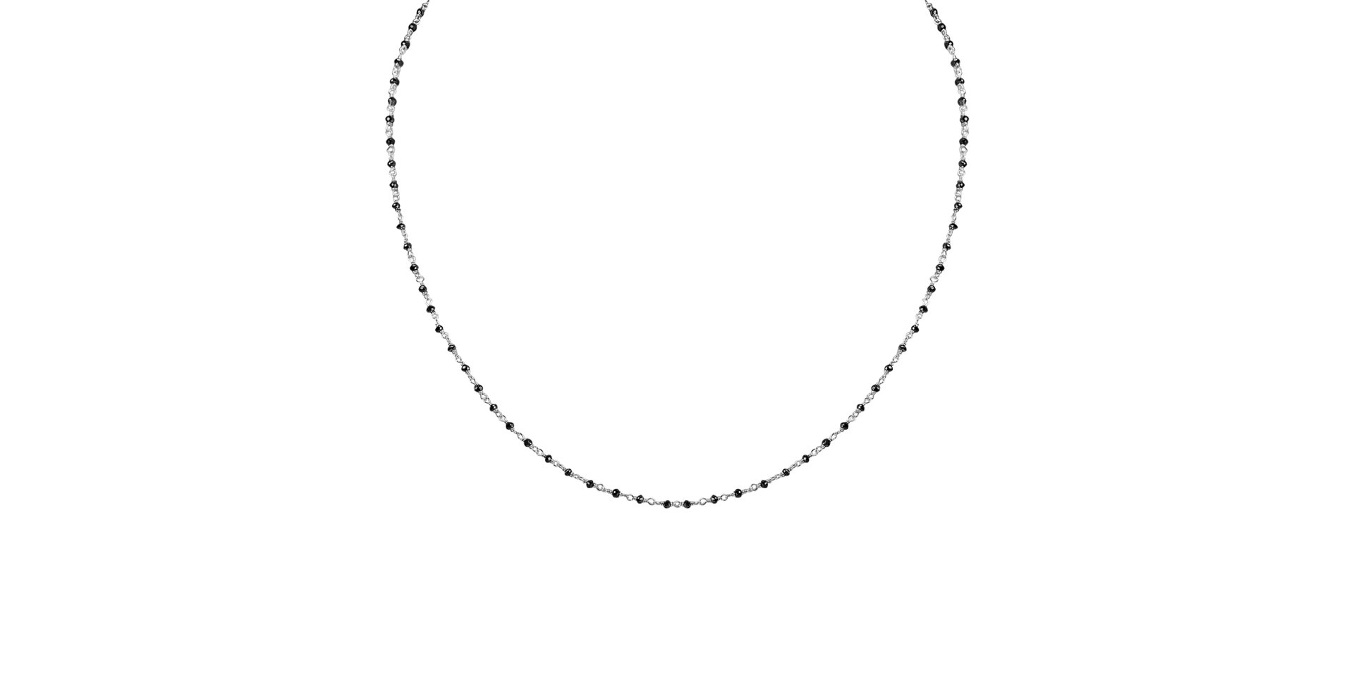 Náhrdelník s čiernymi diamantmi Dark Melody