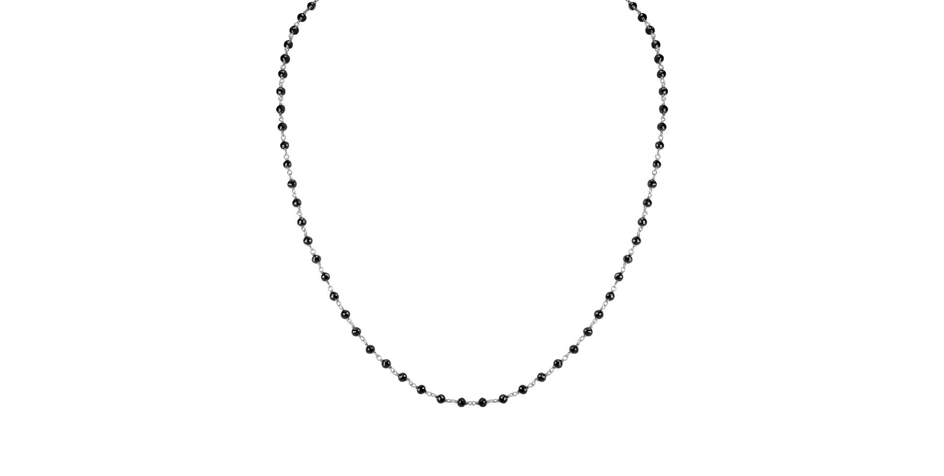 Náhrdelník s čiernymi diamantmi Dark Melody